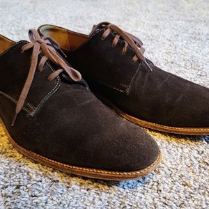GRENSON Size 9.5 UK (10.5 US) Brown Suede Lace Up Dress Shoes